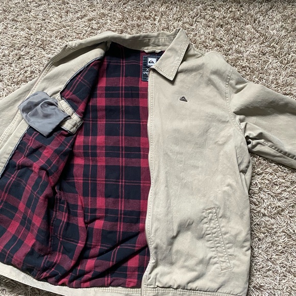 Quick silver insulated Khaki Work Jacket Size XL - Picture 2 of 4